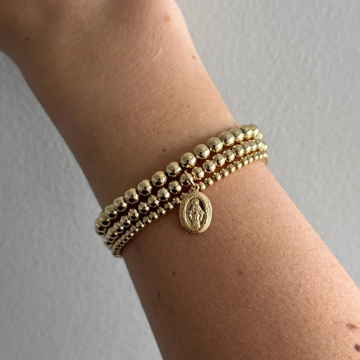 BLESSED MARY BRACELET TRIPLE STACK