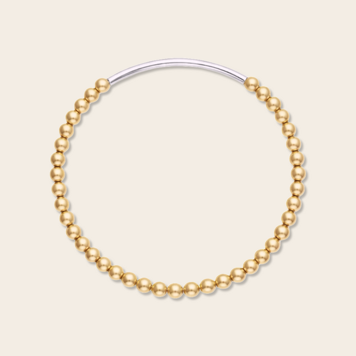 TWO TONE TUBE BRACELET