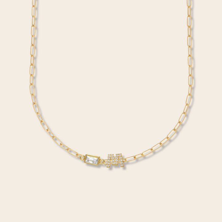 PAVÉ INITIAL NECKLACE