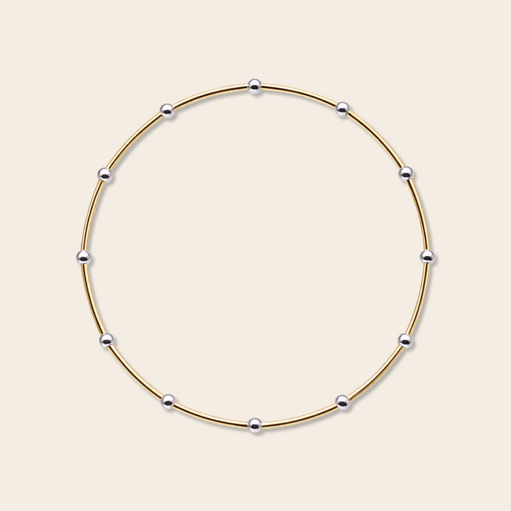 TWO TONE FINE BRACELET