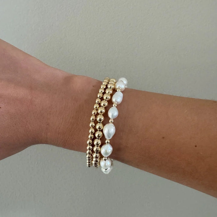 IVORY BRACELET TRIPLE STACK