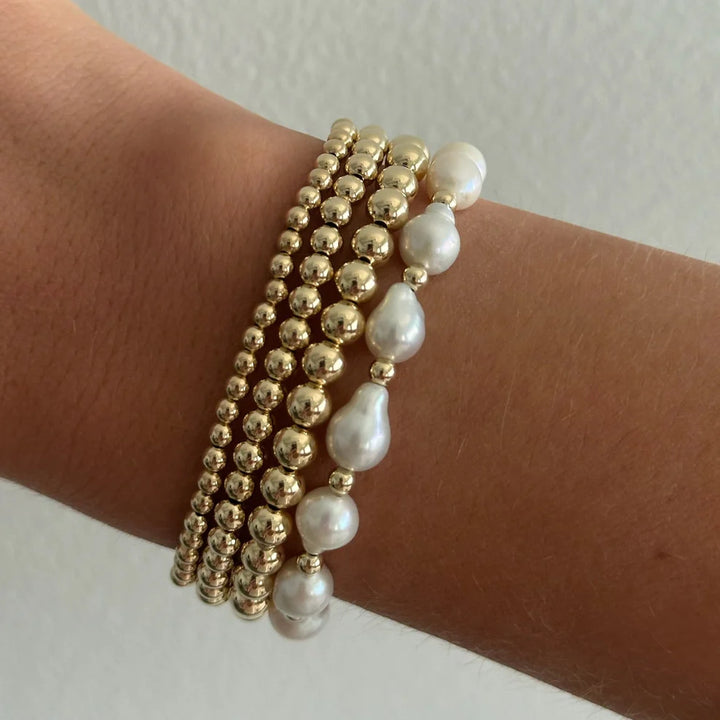 IVORY BRACELET FOUR STACK