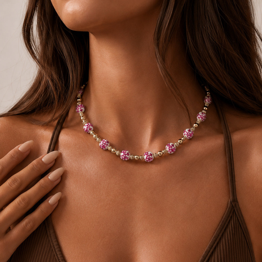 PORCELAIN BLOOM NECKLACE