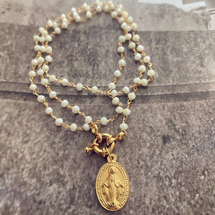 ROSARY MADONA NECKLACE