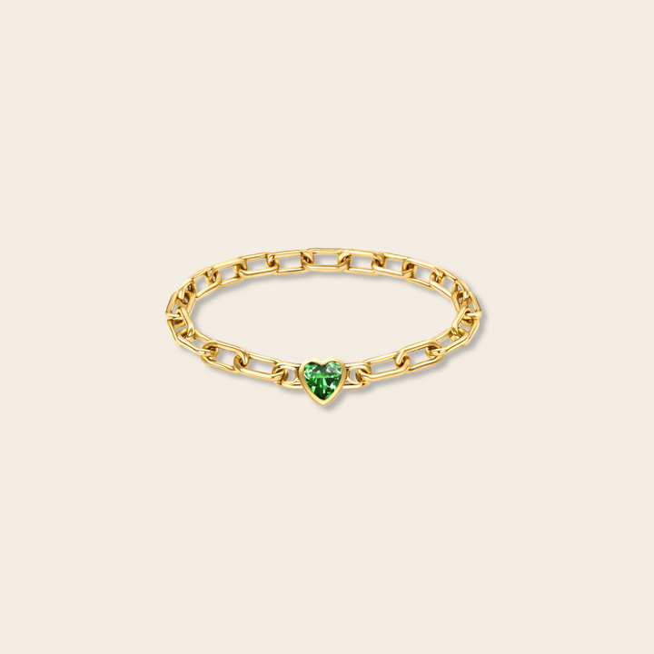 HEART LINK RING
