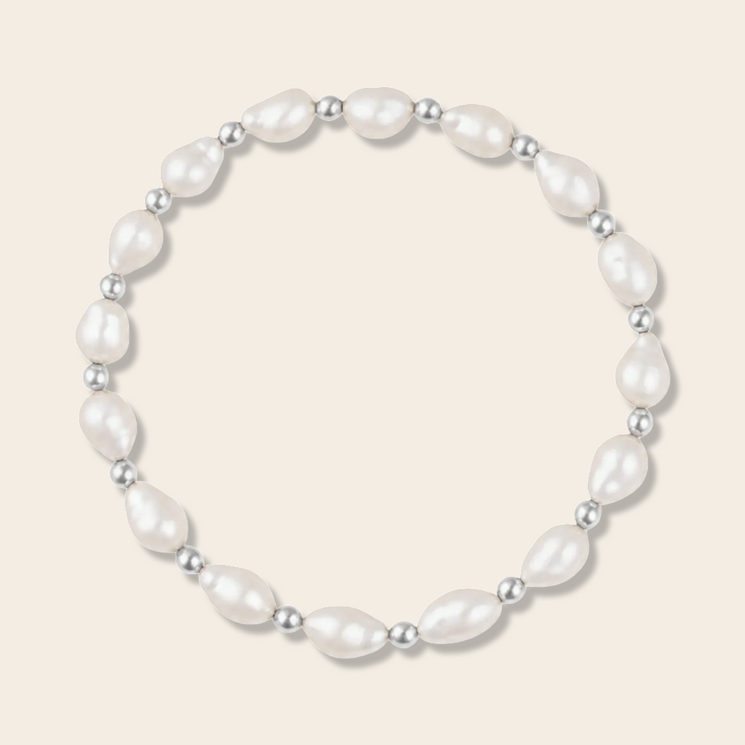 SILVER IVORY BRACELET