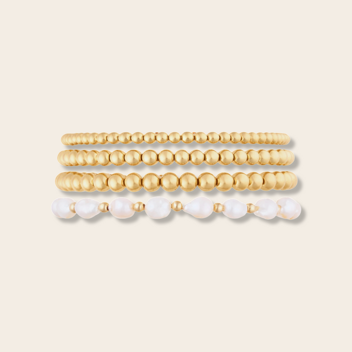 IVORY BRACELET FOUR STACK