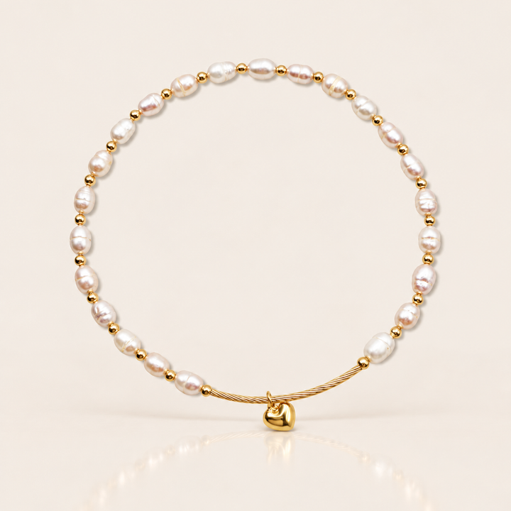 PEARL HEART ANKLET – Ivory