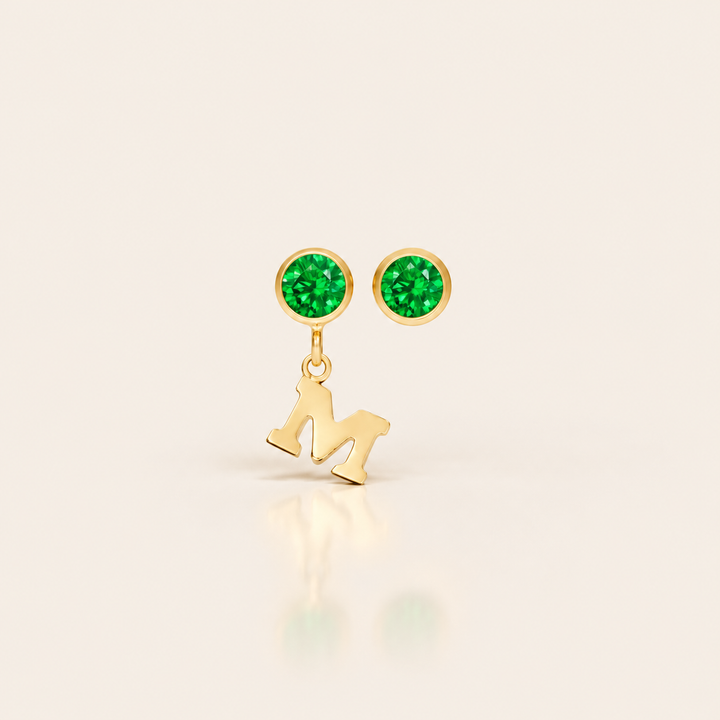 PAVÉ INITIAL EARRINGS – Zelená / A, Zelená / B, Zelená / C, Zelená / D, Zelená / E, Zelená / F, Zelená / G, Zelená / H, Zelená / I, Zelená / J, Zelená / K, Zelená / L, Zelená / M, Zelená / N, Zelená / O, Zelená / P, Zelená / R, Zelená / S, Zelená / T, Zelená / U, Zelená / V, Zelená / Z