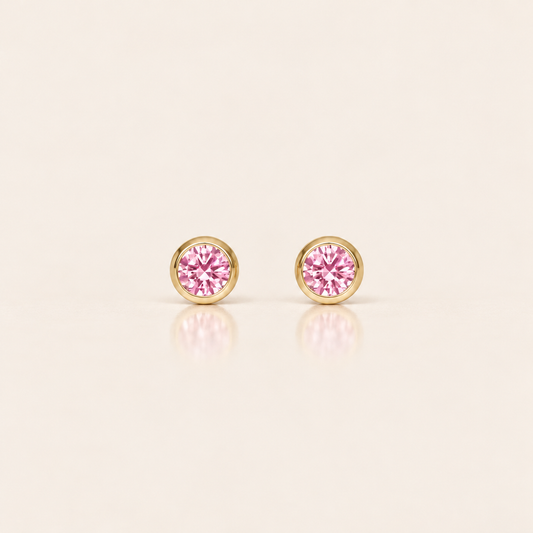 PAVÉ STUDS – Růžová