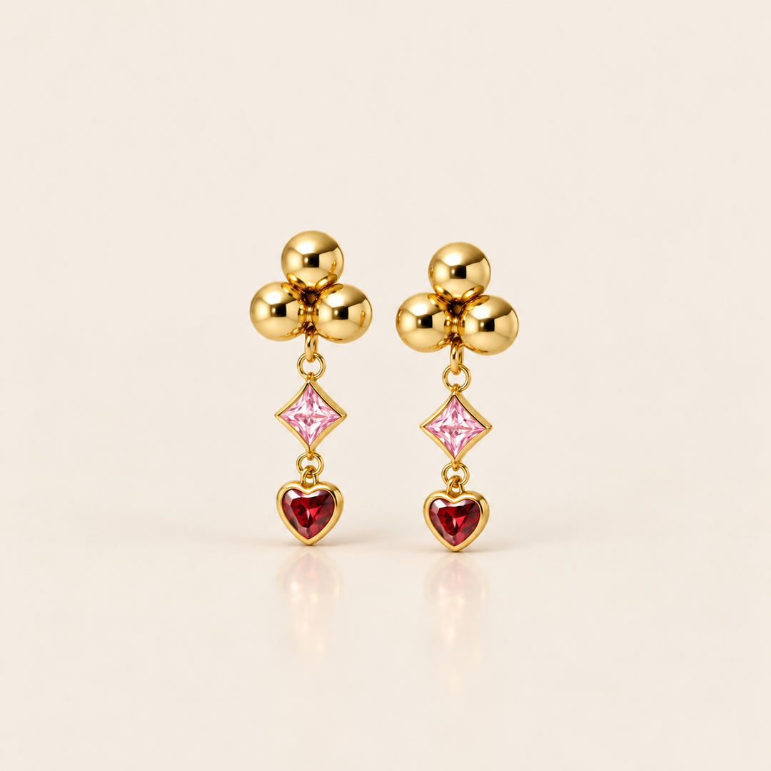 GOLDE MUSE EARRINGS – Růžová