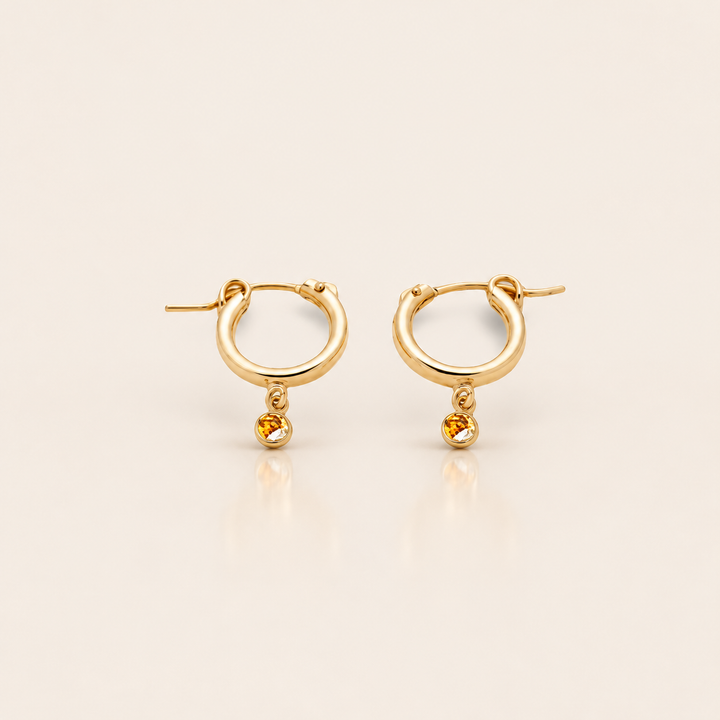 BIRTHSTONE MINI HOOPS – Červenec