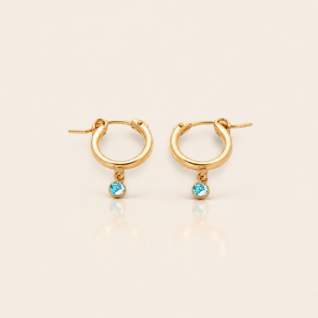BIRTHSTONE MINI HOOPS – Prosinec