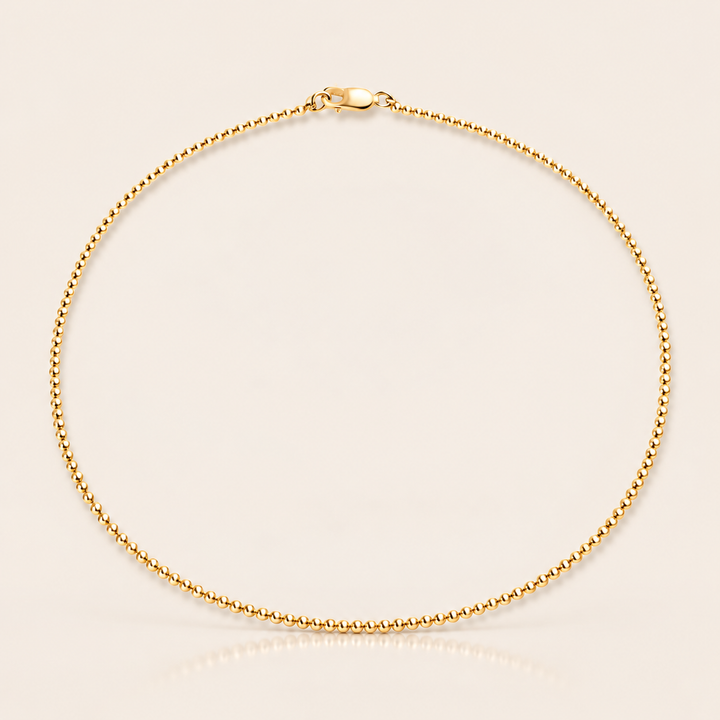 BALL NECKLACE – Zlatá / 2,5 mm
