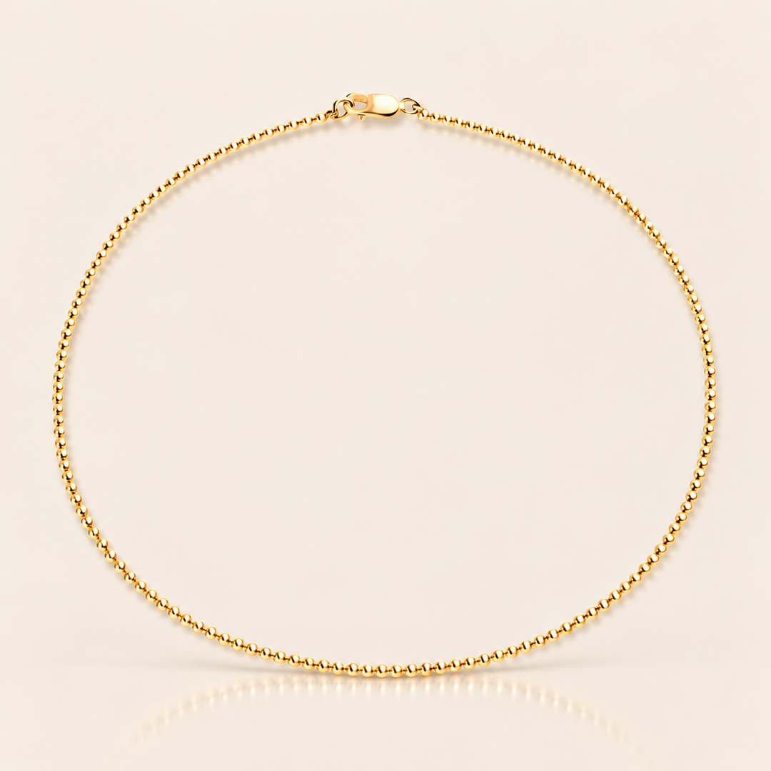 BALL NECKLACE – Zlatá / 3 mm