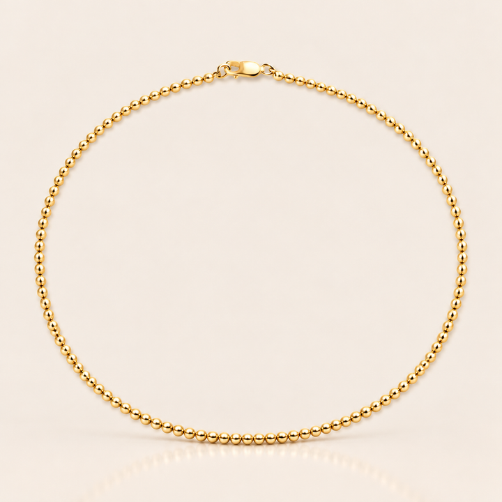 BALL NECKLACE – Zlatá / 4mm