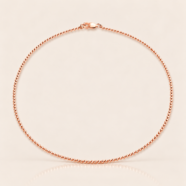 BALL NECKLACE – Rose Gold / 2,5 mm