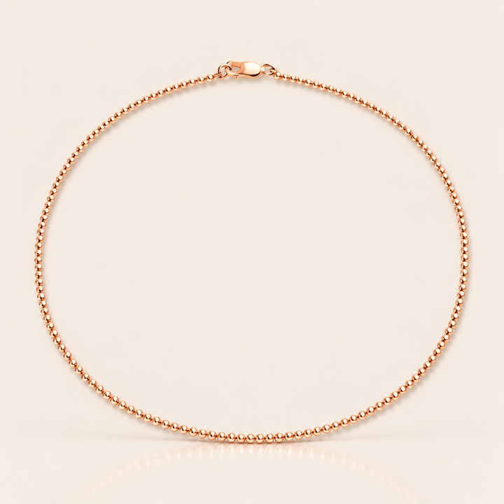 BALL NECKLACE – Rose Gold / 3 mm