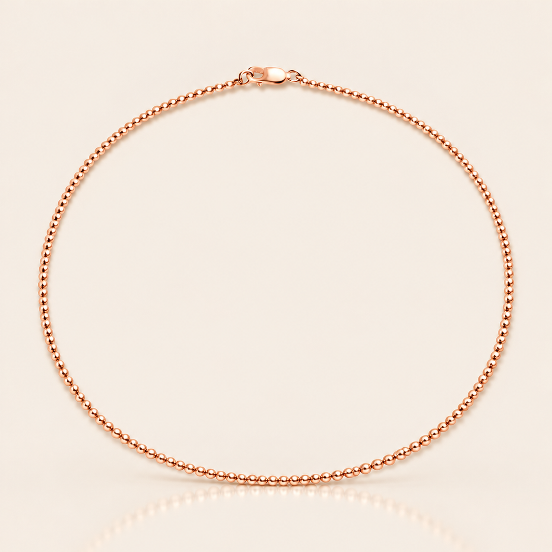 BALL NECKLACE – Rose Gold / 4mm