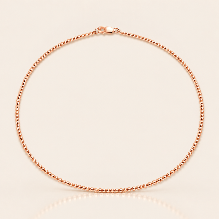 BALL NECKLACE – Rose Gold / 4mm