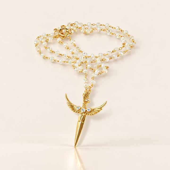 MYSTIC WINGS NECKLACE – Bílá