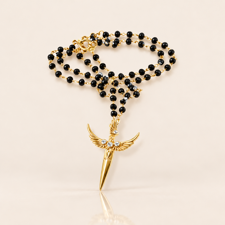 MYSTIC WINGS NECKLACE – Černá