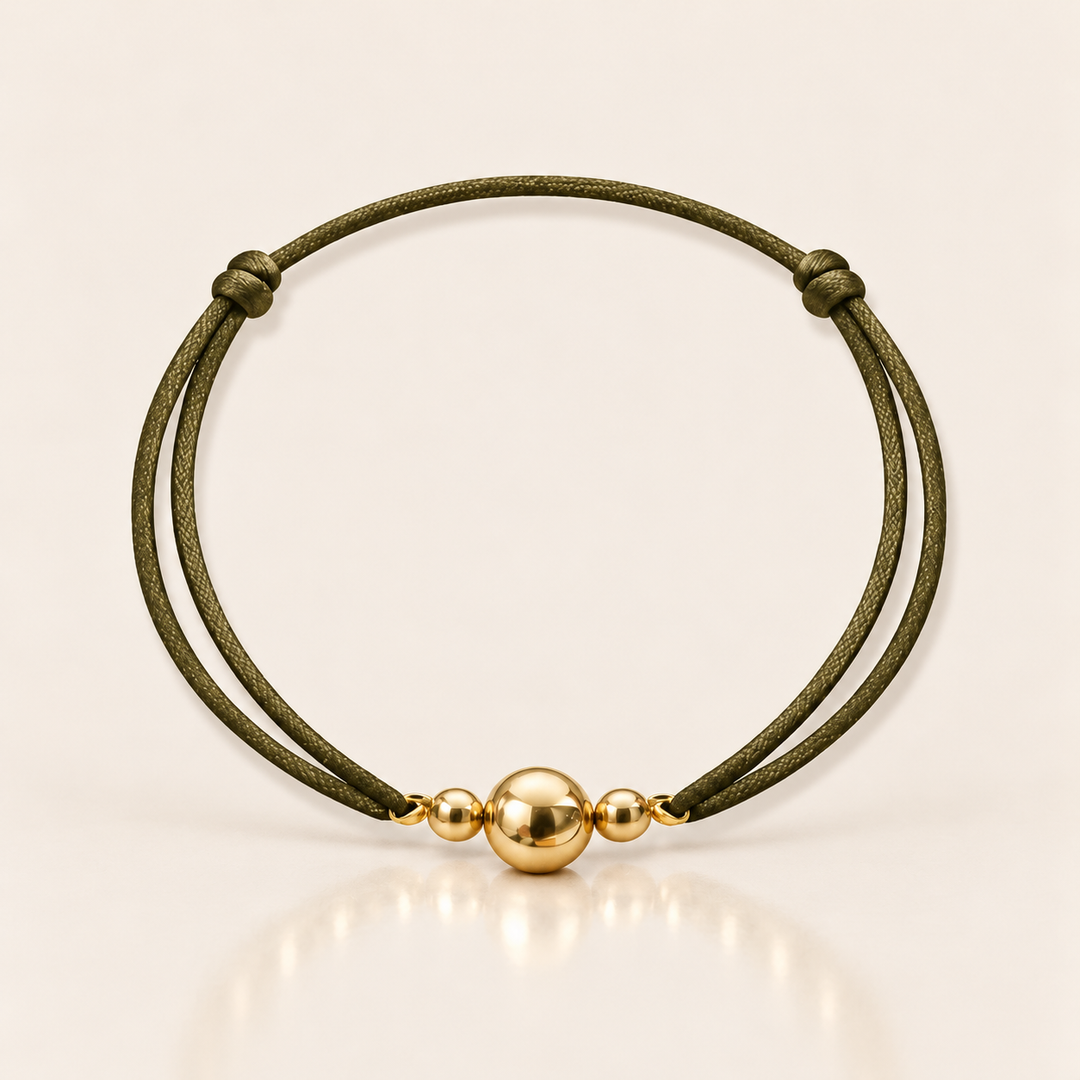 SATIN GOLD BRACELET – produktová fotografie