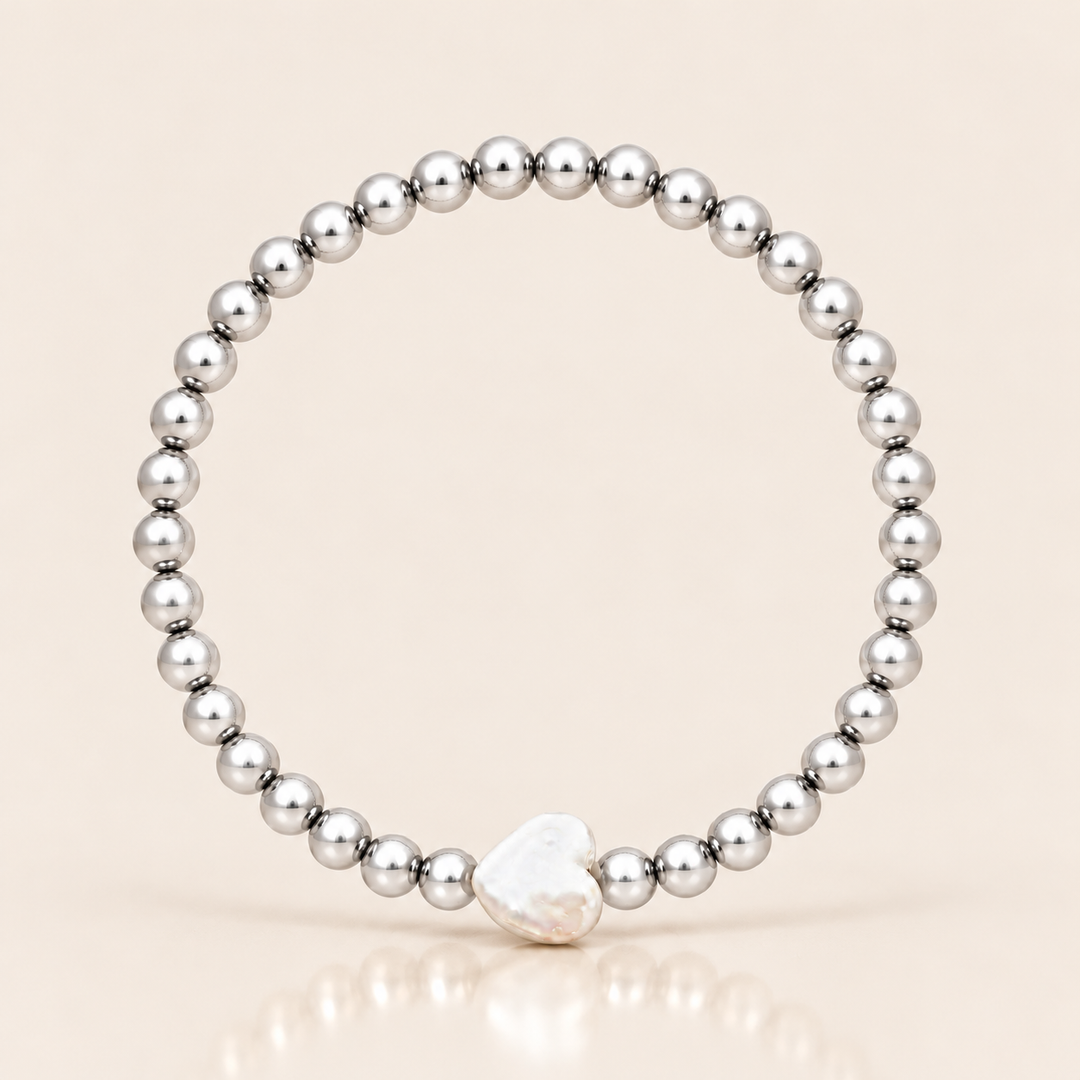 SILVER HEARTIE BRACELET – produktová fotografie