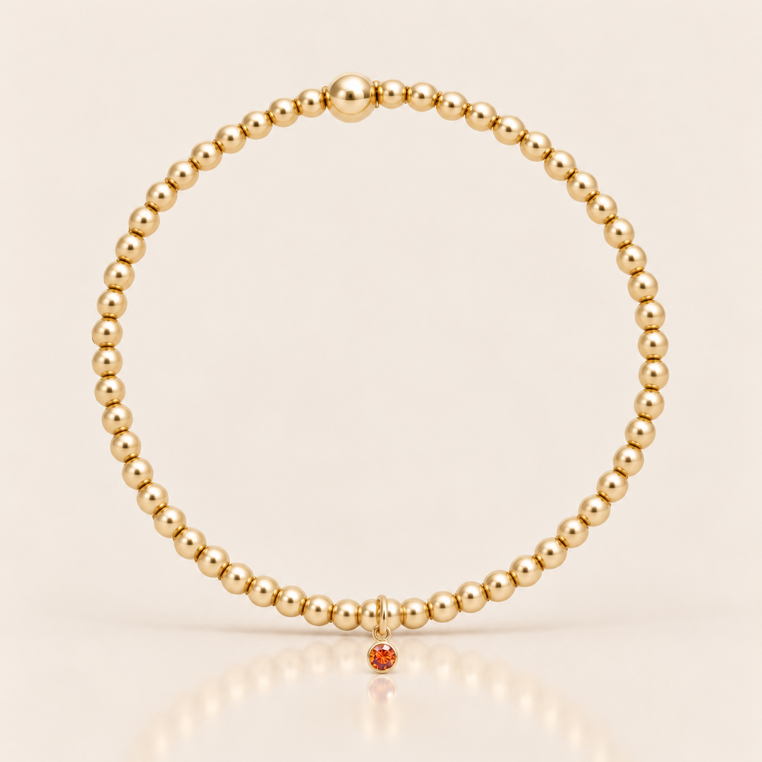 BIRTHSTONE BRACELET – 15 cm / Červenec