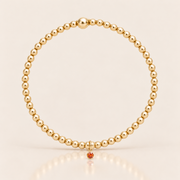 BIRTHSTONE BRACELET – 15 cm / Červenec