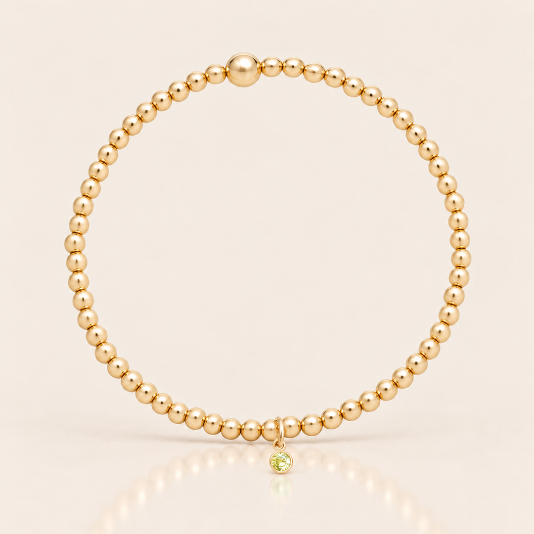 BIRTHSTONE BRACELET – 15 cm / Srpen