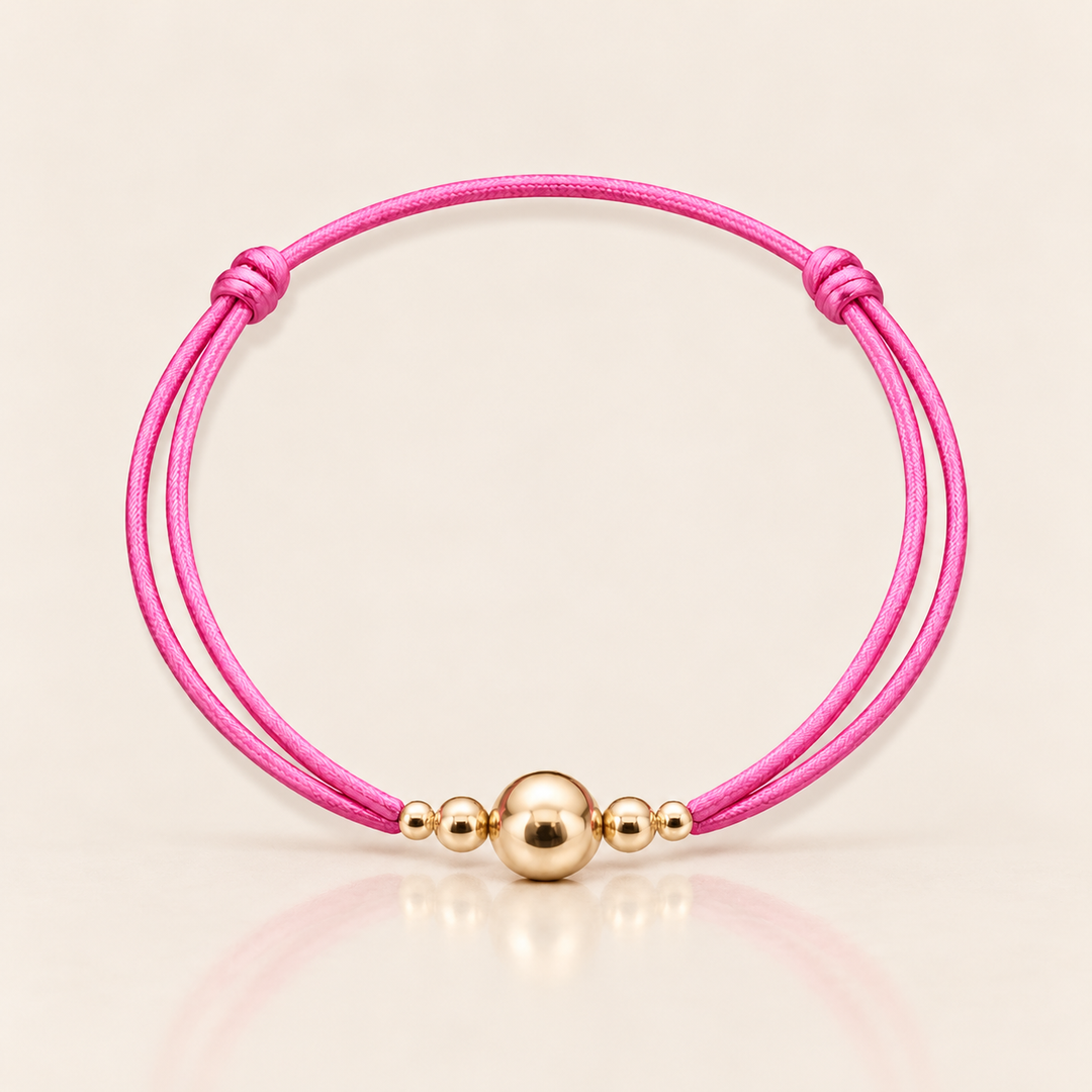 SATIN GOLD BRACELET – Růžová