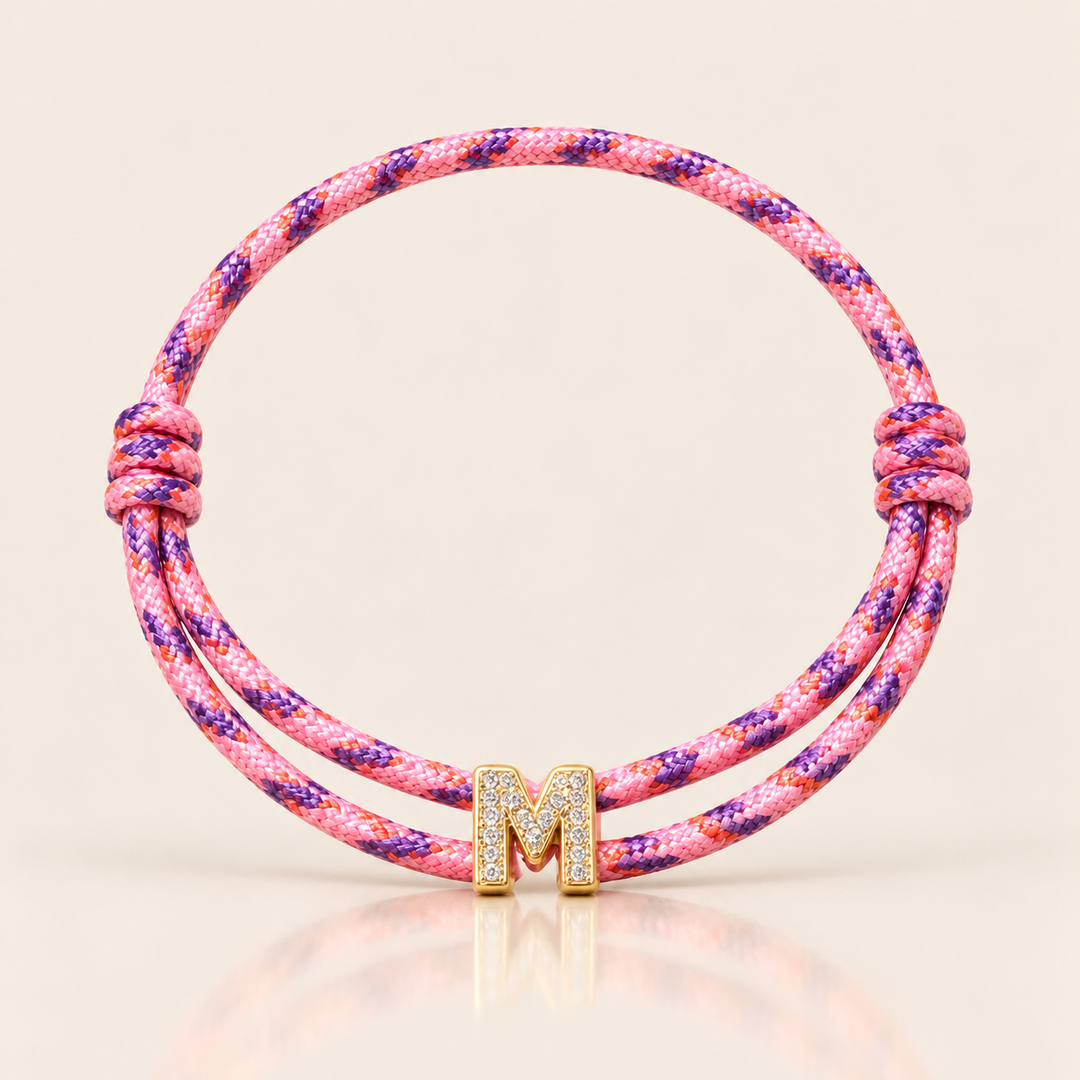 PARACORD INITIAL BRACELET – Sunset Mix