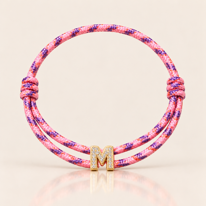 PARACORD INITIAL BRACELET – Sunset Mix