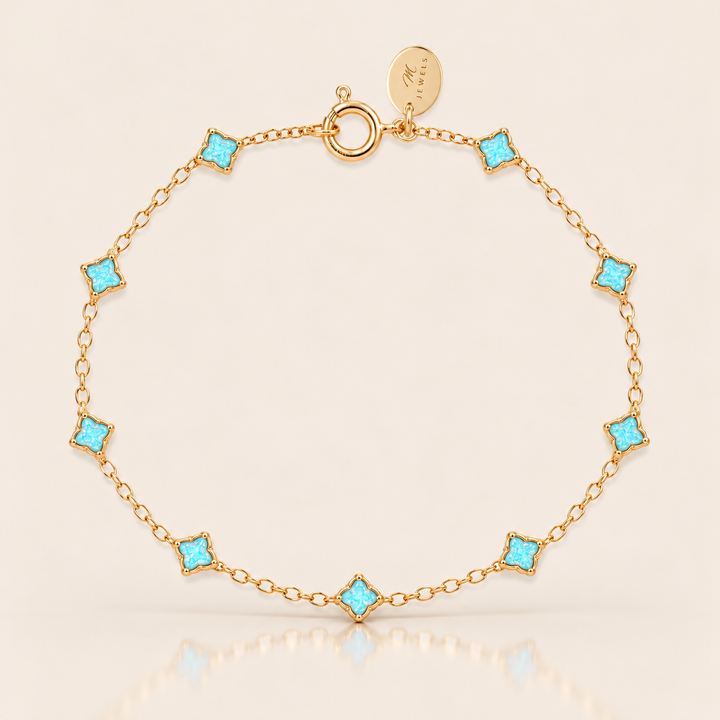 SWEET CLOVER BRACELET – Mint / 15 cm